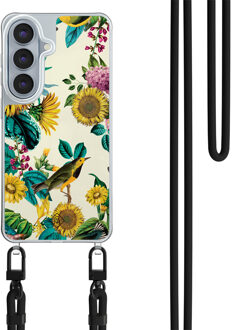 Casimoda Samsung Galaxy S26 hoesje met zwart koord - Sunflowers Multi
