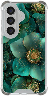 Casimoda Samsung Galaxy S26 shockproof hoesje - Emerald flowers Groen