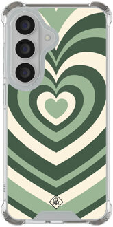 Casimoda Samsung Galaxy S26 shockproof hoesje - Groen hart swirl
