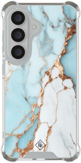 Casimoda Samsung Galaxy S26 shockproof hoesje - Marmer lichtblauw