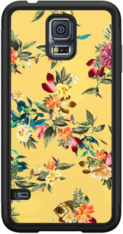Casimoda Samsung Galaxy S5 hoesje - Florals for days Geel