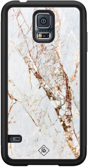 Casimoda Samsung Galaxy S5 hoesje - Marmer goud Goudkleurig
