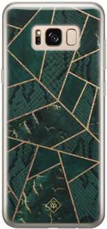 Casimoda Samsung Galaxy S8 siliconen hoesje - Abstract groen
