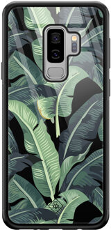 Casimoda Samsung Galaxy S9 Plus glazen hardcase - Bali vibe Groen