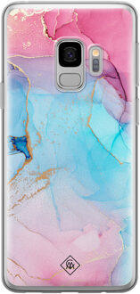 Casimoda Samsung Galaxy S9 siliconen hoesje - Marble colorbomb Multi