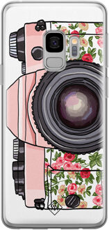 Casimoda Samsung Galaxy S9 siliconen telefoonhoesje - Hippie camera Roze