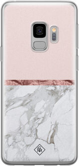 Casimoda Samsung Galaxy S9 siliconen telefoonhoesje - Rose all day Roze