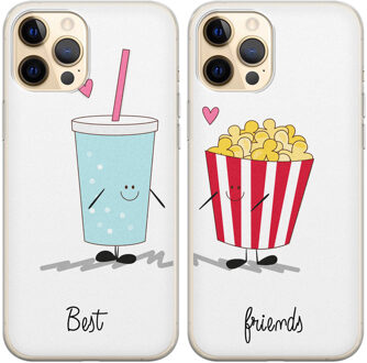 Casimoda Siliconen best friends hoesjes - Frisdrank & popcorn Multi