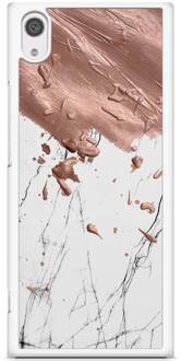 Casimoda Sony Xperia XA1 hoesje - Marble splash Rosekleurig