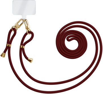 Casimoda Universeel telefoonkoord met dubbele sluiting - Donkerrood