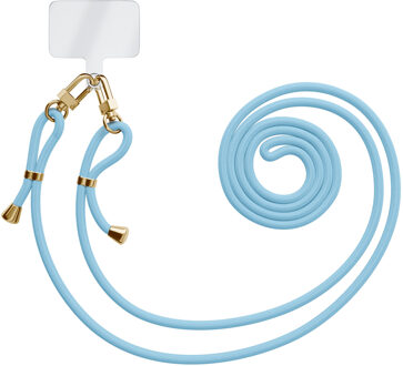 Casimoda Universeel telefoonkoord met dubbele sluiting - Lichtblauw