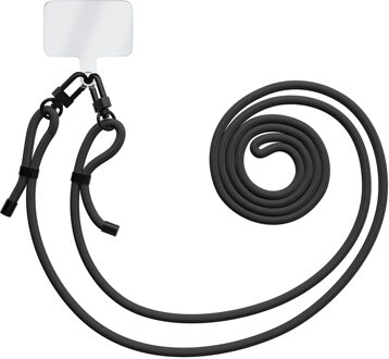 Casimoda Universeel telefoonkoord met zwarte dubbele sluiting - Zwart