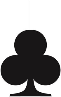 Casino/kaartspellen feest thema hangversiering - Klavertjes - 17 cm - karton - decoraties