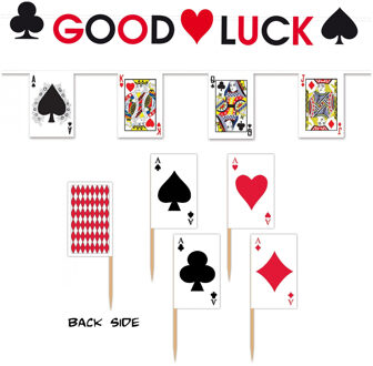 Casino Las Vegas Kaartspellen versiering set - themafeest - 3x soorten artikelen