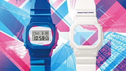 Casio G-shock Heren Blauwe Horloge DWE-5600PR-2ER - One Size