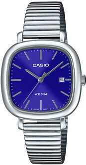Casio LTP-B166D-2AVEF Damescollectie Horloge Zilver