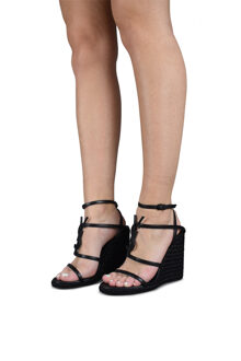 Cassandra espadrilles Zwart