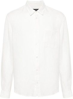 Cassel Logo Off White Overhemd A.p.c. , White , Heren - Xl,L,M,S