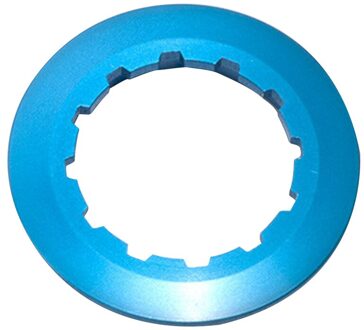 Cassette Lockring 7075 Aluminium 11T Cassette Lock Ring Cover Bike Freewheel Fixing Bolt Schroef Voor Mtb Racefiets Blauw