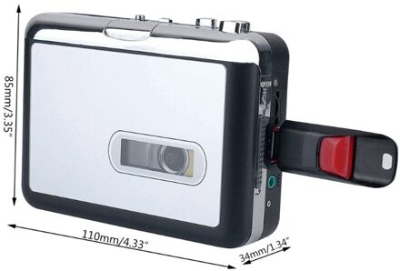 Cassette Player Record Tape Om MP3 Digitale Converter, Usb Cassette Capture, Opslaan Usb Flash Drive Rechtstreeks
