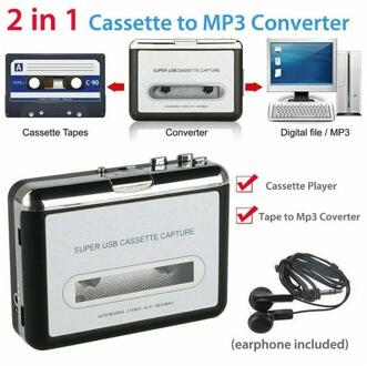 Cassette Speler Usb Walkman Cassette Muziek Audio Naar MP3 Converter Speler Besparen MP3 Bestand Naar Usb Flash/usb Drive