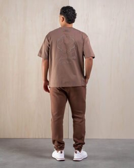 Cassic ogo t-shirt - maat XXL Bruin