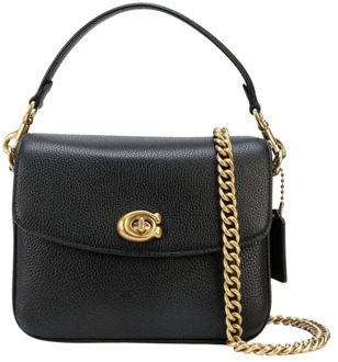 Cassie crossbodytas van leer Zwart - 1 maat