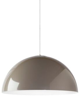 Cassis Hanglamp, 1xe27, Metaal, Grijs Taupe/wit, D40cm