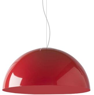 Cassis Hanglamp, 1xe27, Metaal, Rood Glanzend, D60cm