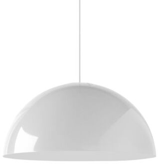 Cassis Hanglamp, 1xe27, Metaal, Wit Glanzend, D40cm