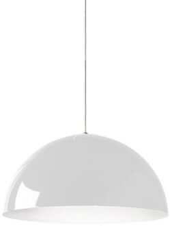 Cassis Hanglamp, 1xe27, Metaal, Wit /wit, D40cm