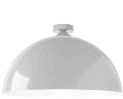Cassis Plafondlamp, 1xe27, Metaal, Wit Briljant/wit Mat, D60cm