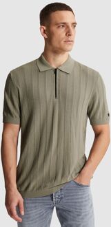 Cast Iron Half-Zip Polo Structure Groen - L,M,S,XL,XXL