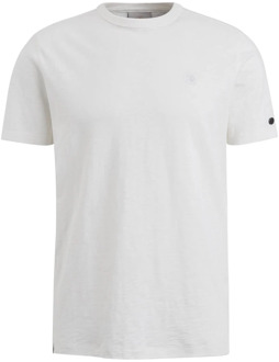 Cast Iron Katoenen T-shirt met korte mouwen Cast Iron , White , Heren - 2Xl,3Xl