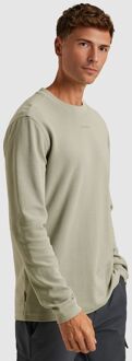 Cast Iron Longsleeve T-shirt Waffle Lichtgroen - L,S,XL