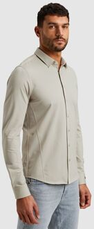 Cast Iron Overhemd Twill Jersey Greige Off-White - L