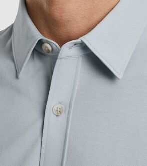 Cast Iron Overhemd Twill Jersey Lichtblauw