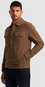 Cast Iron Overshirt Twill Jersey Bruin - L,M,XL