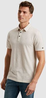 Cast Iron Polo Jacquard Print Ecru Beige - M,XXL