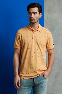 Cast Iron Polo Shirt Apricot Oranje - XXL