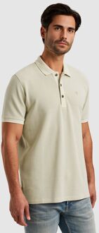 Cast Iron Polo Waffle Structure Ecru Off-White - L,XXL