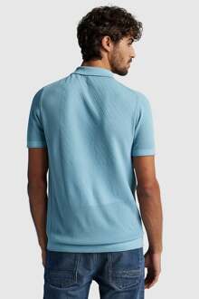 Cast Iron Poloshirt Lichtblauw - S,XXL