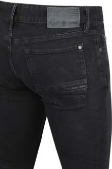 Cast Iron Riser Slim Jeans Washed Denim Zwart - W 30 - L 32,W 30 - L 34,W 31 - L 32,W 31 - L 34,W 32 - L 32,W 32 - L 34,W 33 - L 32,W 33 - L 34,W 34 - L 32,W 34 - L 34,W 36 - L 34