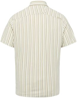 Cast Iron Short Sleeve Overhemd Ecru Off-White - M