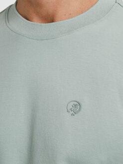 Cast Iron T-shirt Aqua Blauw - XXL