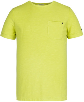 Cast Iron T-shirt kledingstuk geverfd Cast Iron , Yellow , Heren - S