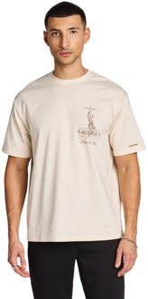 Cast Iron T-shirts Heren - Wit - Maat S - Katoen Jersey White