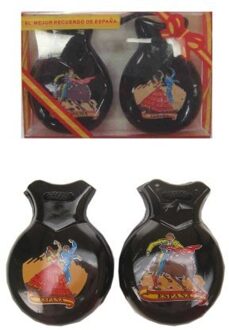 Castagnetten - Zwart met print