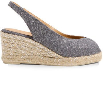 Castaner Slingback sleehakken met lurex Barbara  blauw - 37,38,39,40,41,