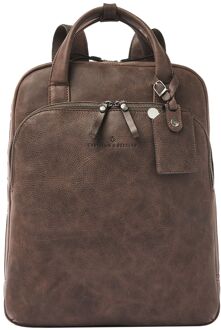 Castelijn & Beerens Carisma Laptop Rugzak 15.6" + tablet mocca Bruin - H 40 x B 32 x D 11 cm